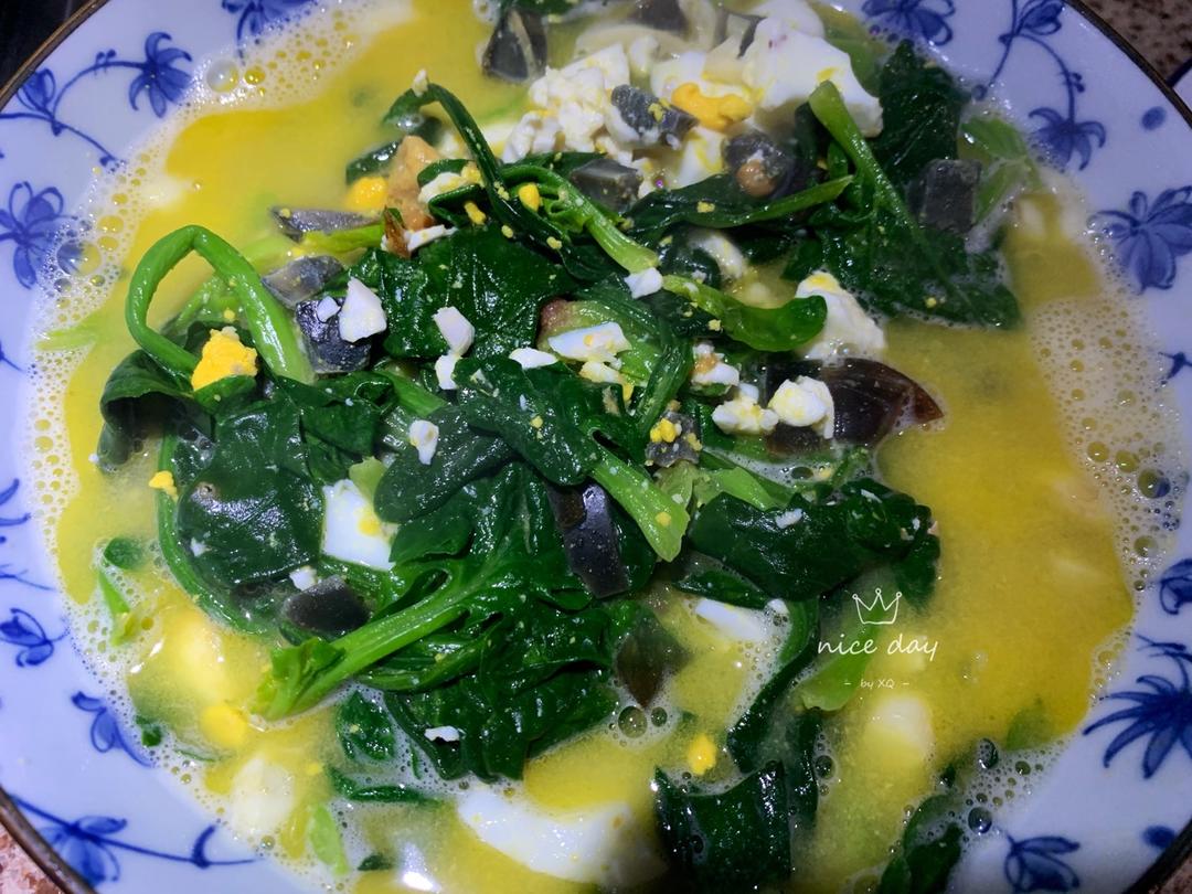 上汤菠菜，皮蛋咸鸭蛋还可以这样吃？