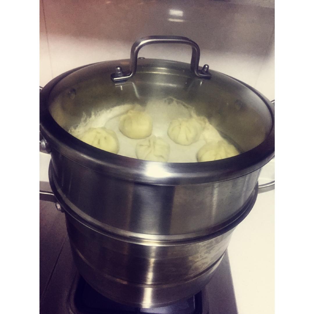 虾皮小白菜素包子