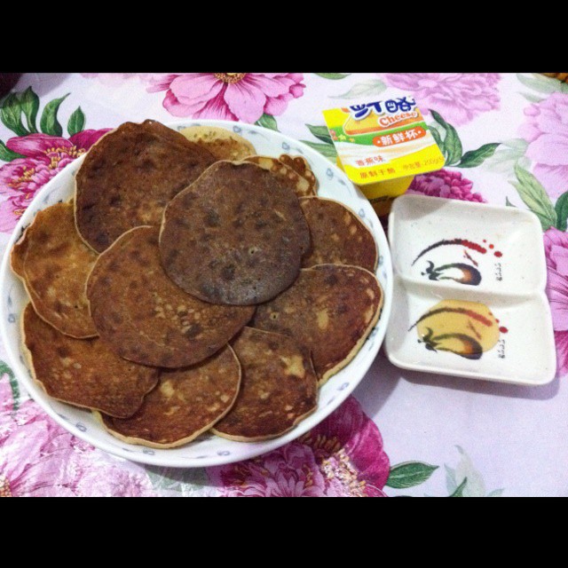 香蕉牛奶小煎饼