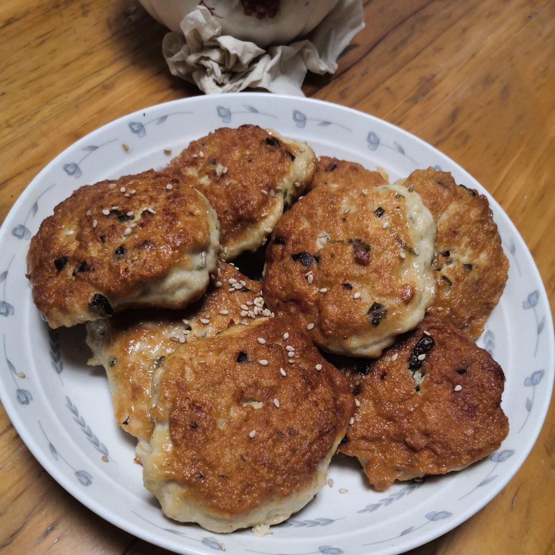 香煎鸡胸肉饼