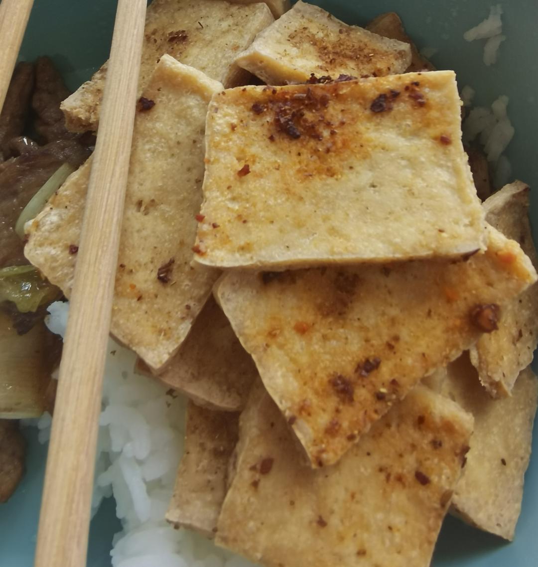 香辣孜然烤豆腐（烤箱版）