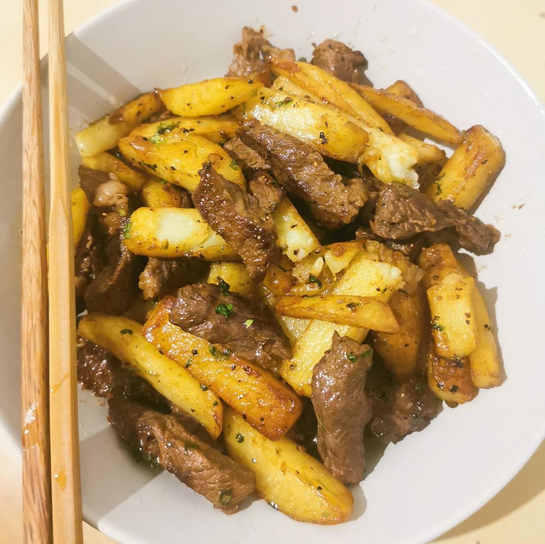 嫩滑多汁‼️一口就上瘾的㊙️牛排土豆煎锅