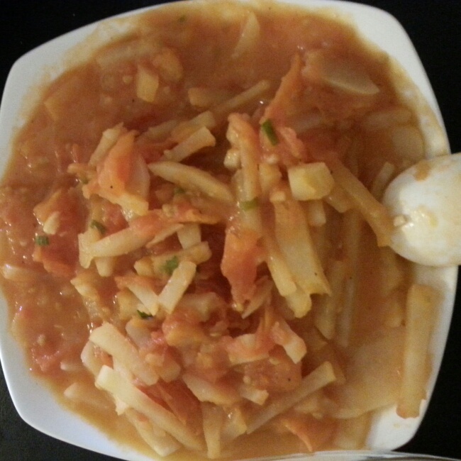 西红柿炒土豆片