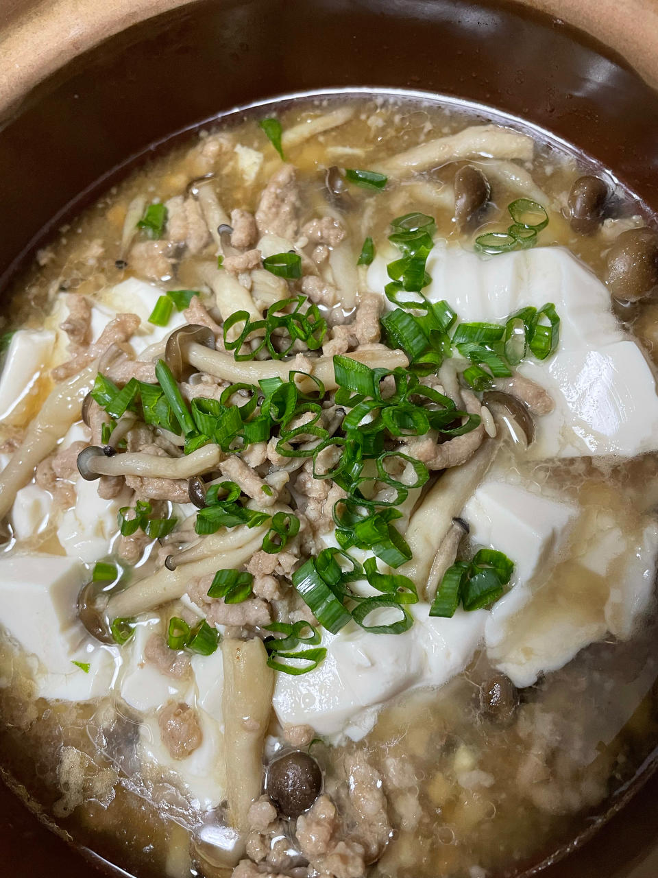 微波炉菜 豆腐猪肉蟹味菇