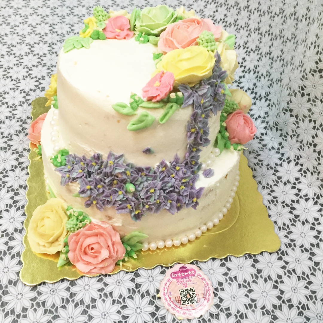 韩式裱花配方—豆沙奶油霜