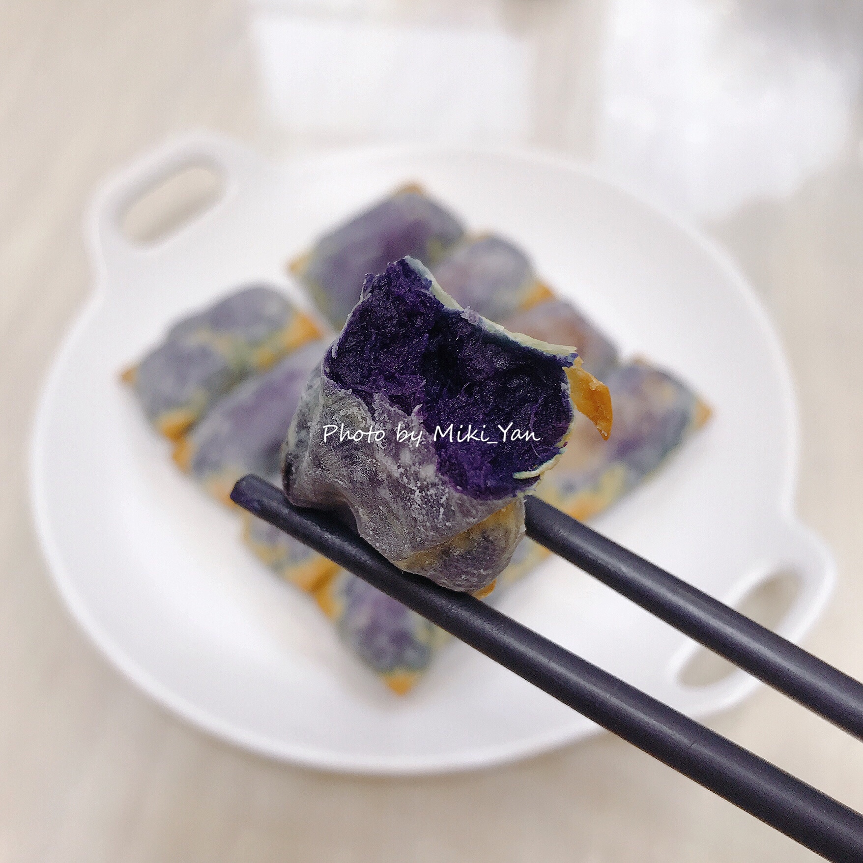 酥脆香甜🍠紫薯卷的做法