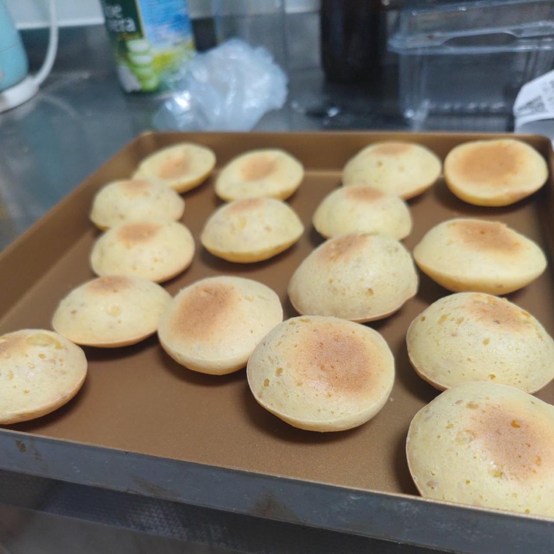 不需要预拌粉也能做的空心小麻薯