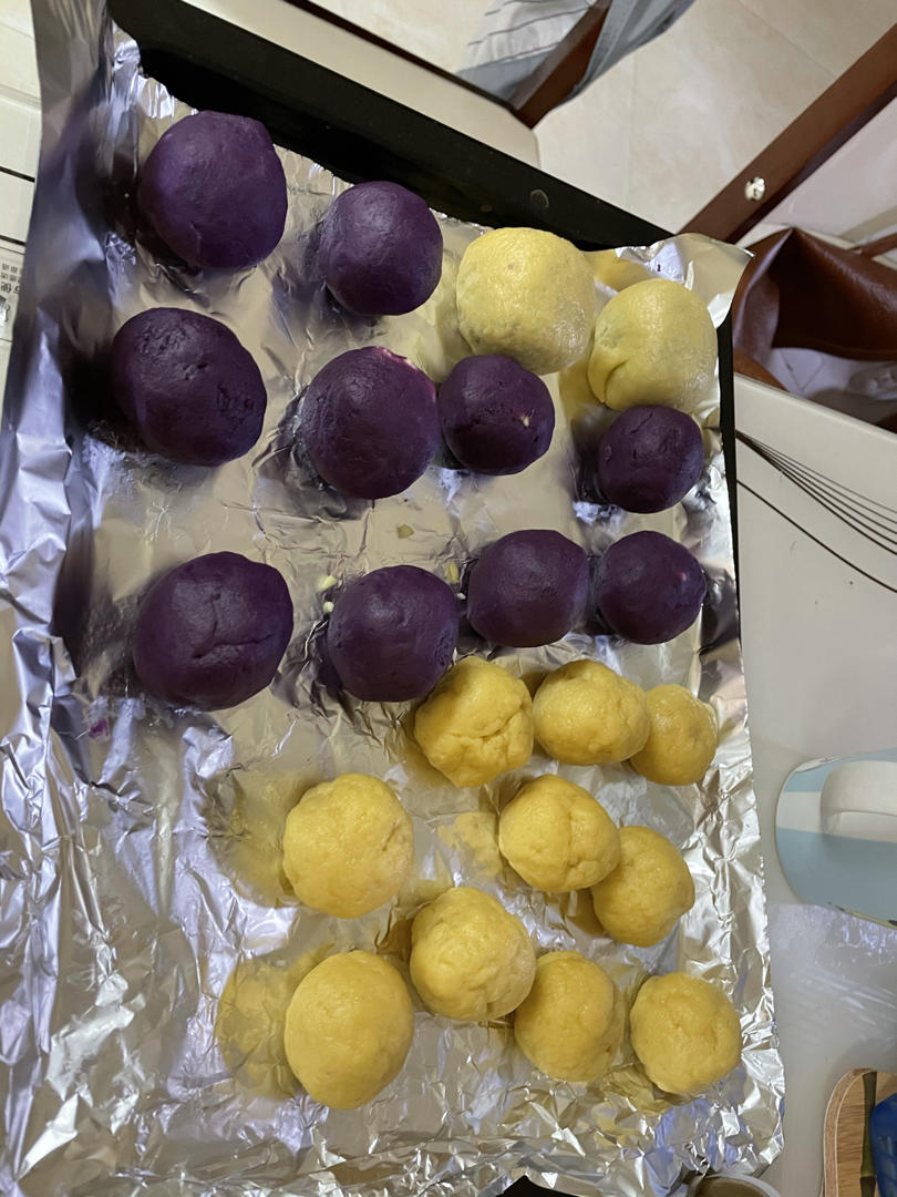 【爆浆紫薯仙豆糕】