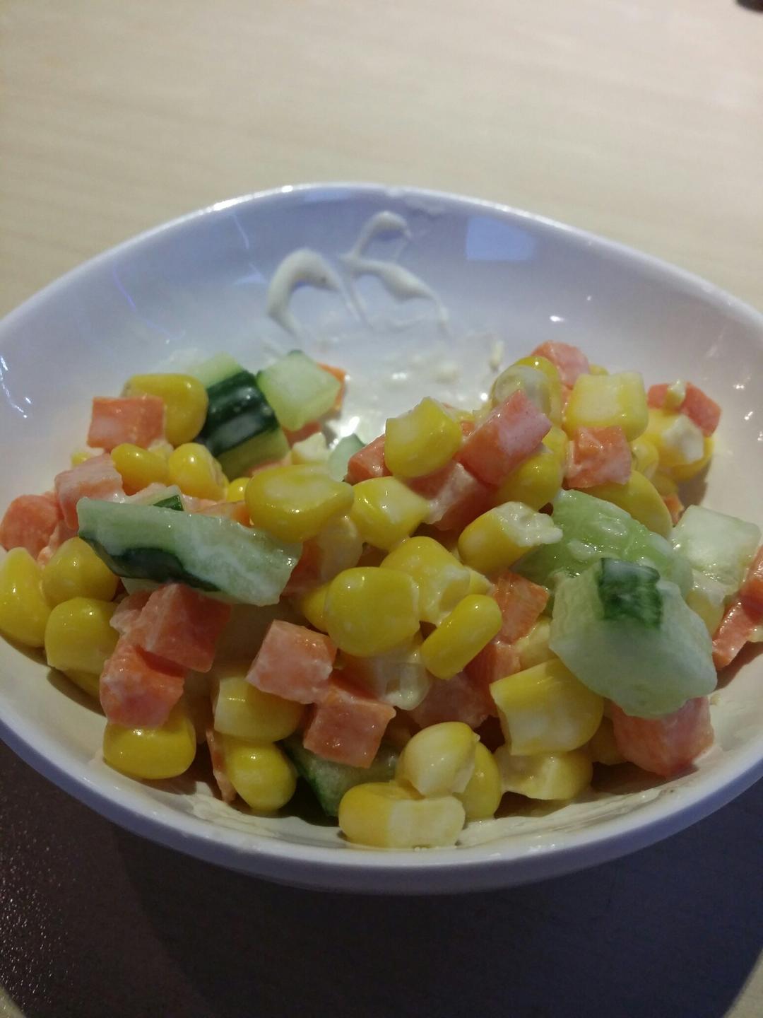 知味江湖做的自制肯德基玉米沙拉