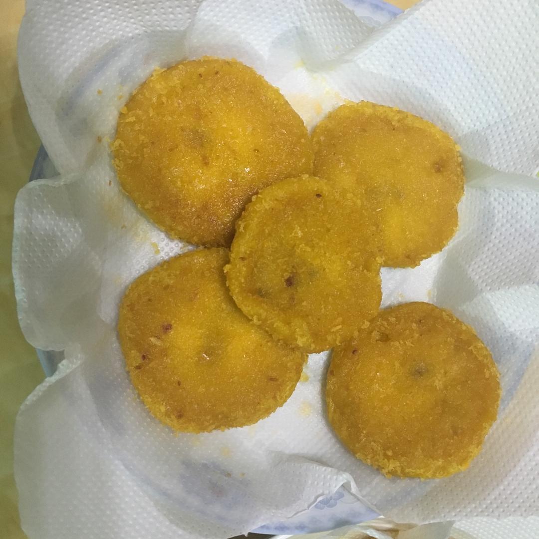 紫薯馅南瓜饼