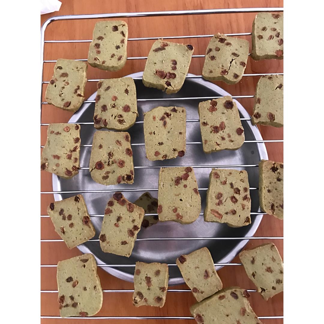 抹茶蔓越莓饼干