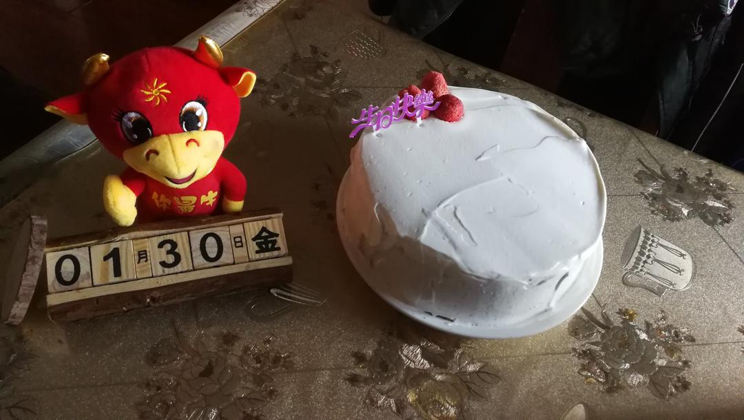 2个6寸戚风蛋糕一起烤