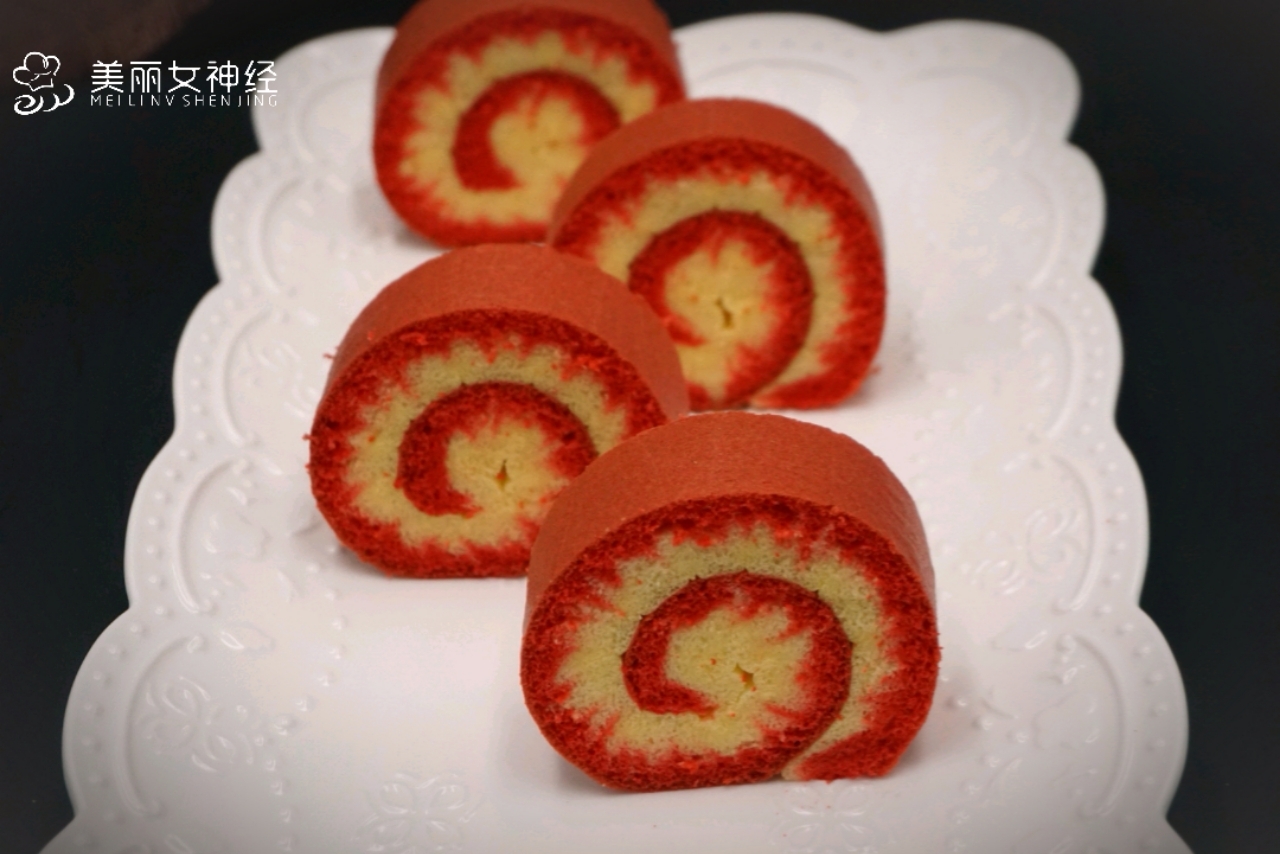蛋糕卷，红丝绒蛋糕卷，旋风蛋糕卷的做法