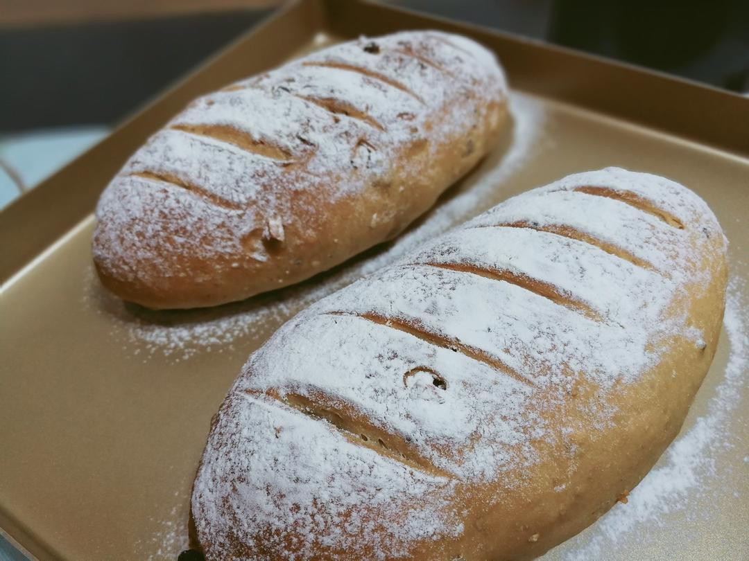 全麦核桃包～软欧包