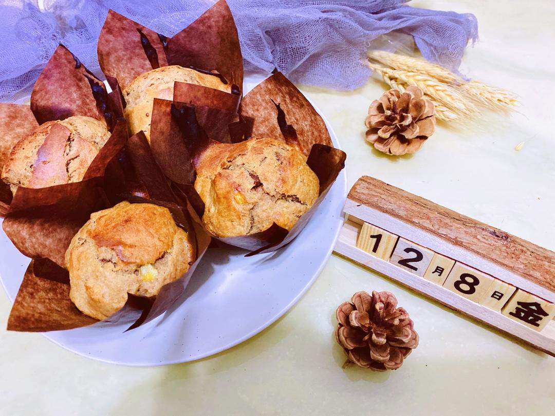 蔓越莓香蕉磅蛋糕～玉米油版