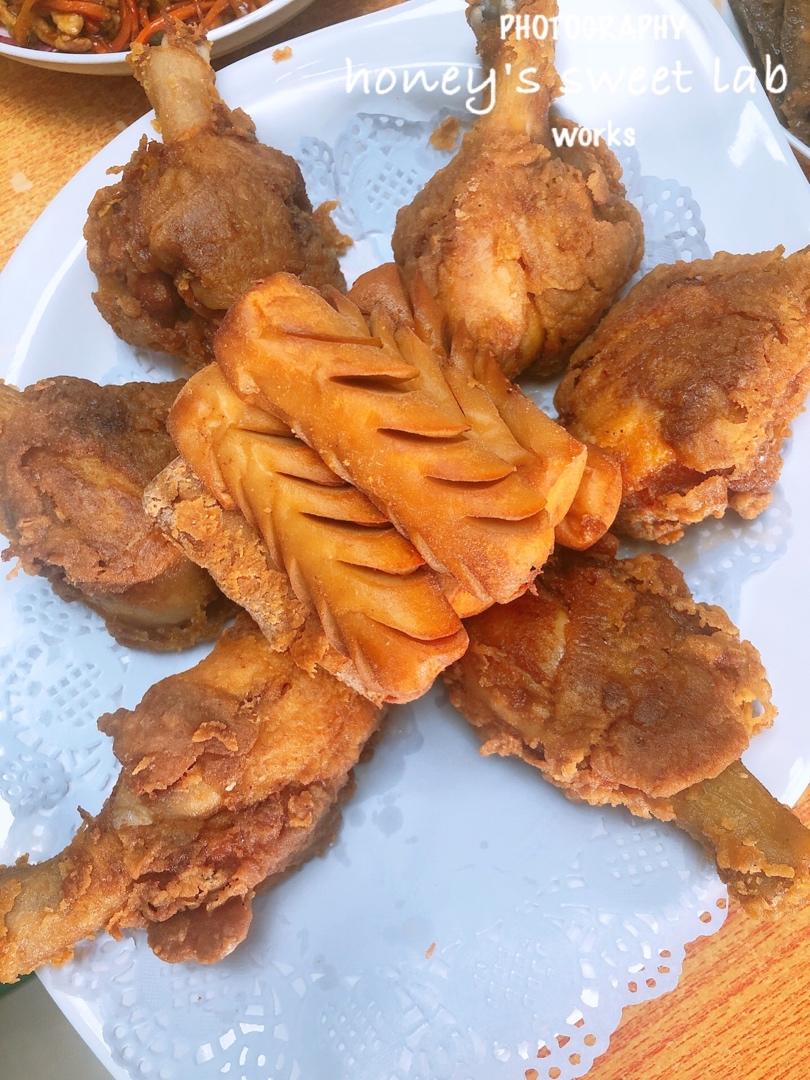 不用炸鸡粉也可以炸出酥脆炸鸡腿