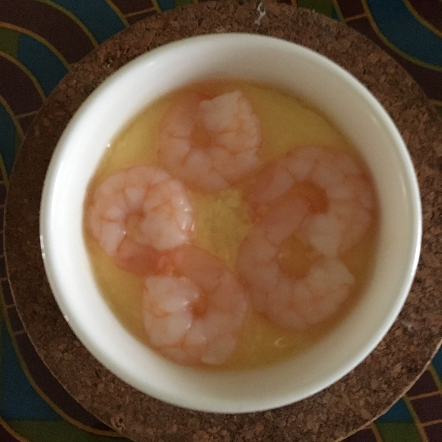 鲜虾蒸蛋