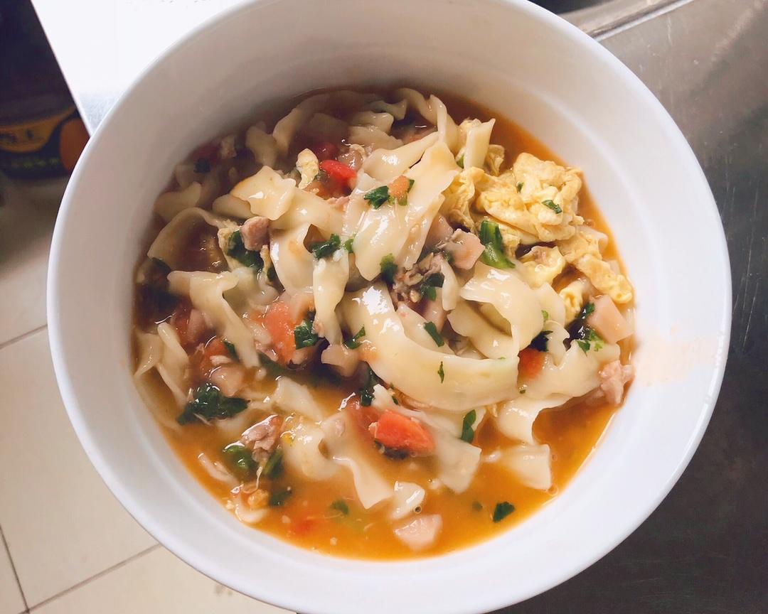 宝宝👶辅食— 莲藕番茄🍅排骨面🍜