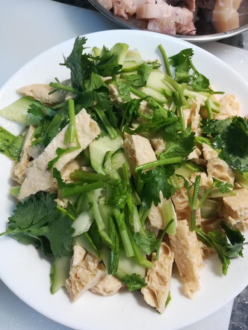 凉拌脆豆腐的做法