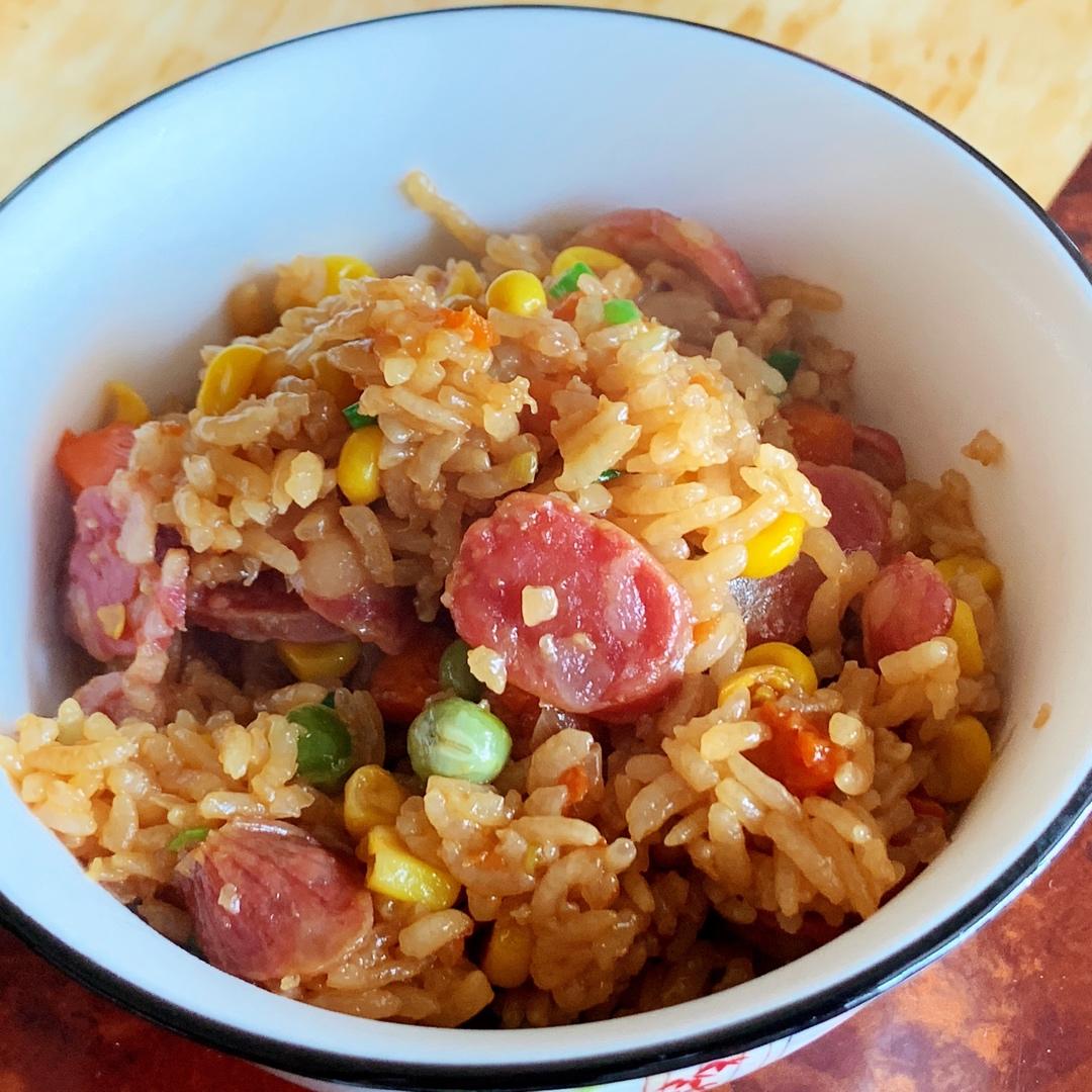 腊肠焖饭