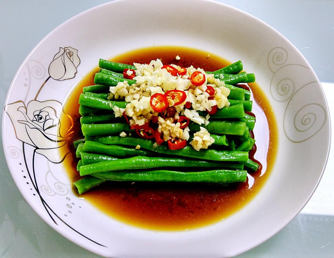 shirohayal做的蒜蓉豇豆素菜也可以很美味