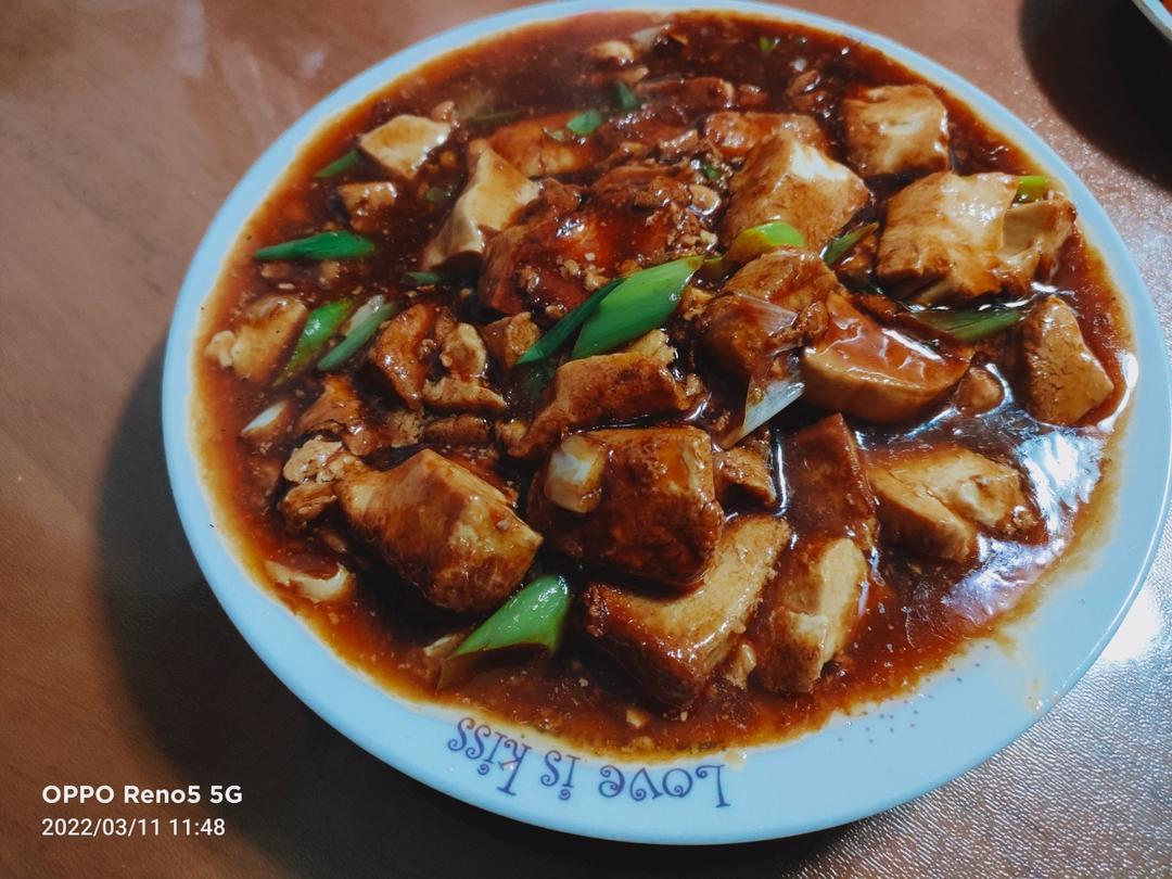 大葱烧豆腐