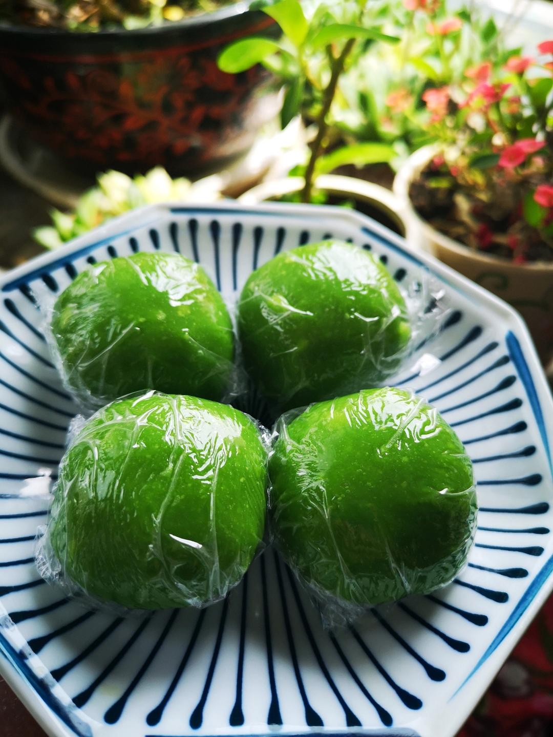 青团～绛麦汁青团～春天的味道～更新麦青汁/绛麦草汁的制作及固色方法