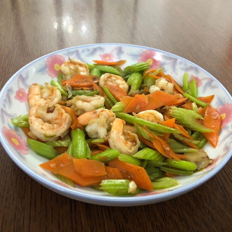 香芹炒虾仁