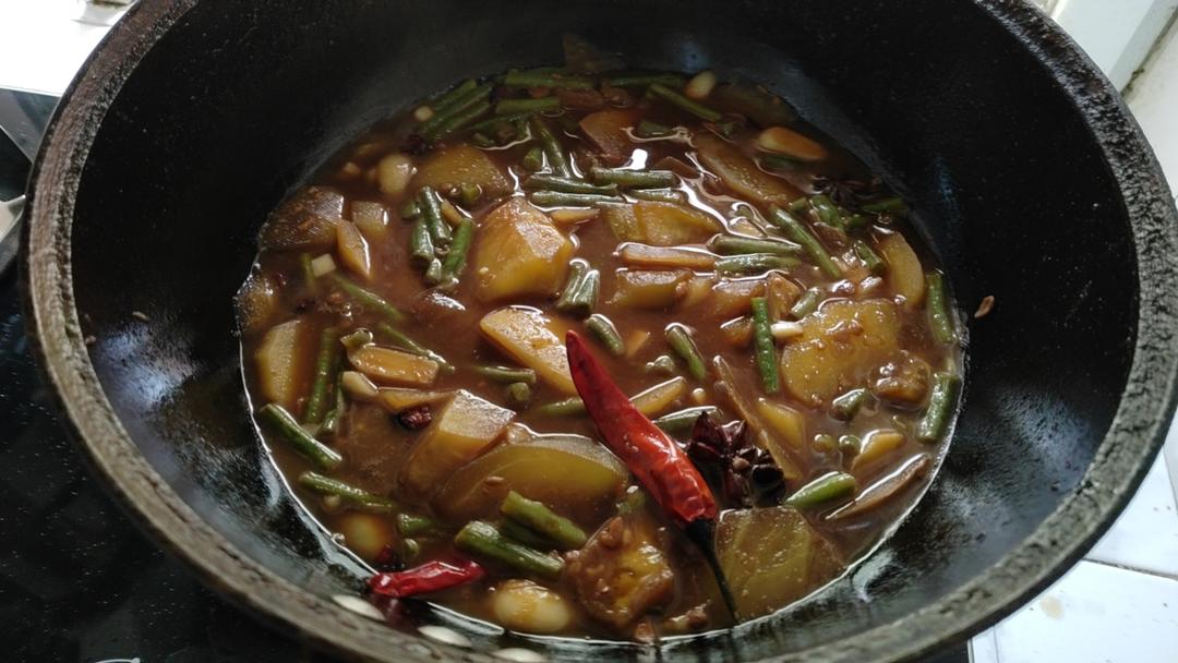 豆角烧土豆茄子