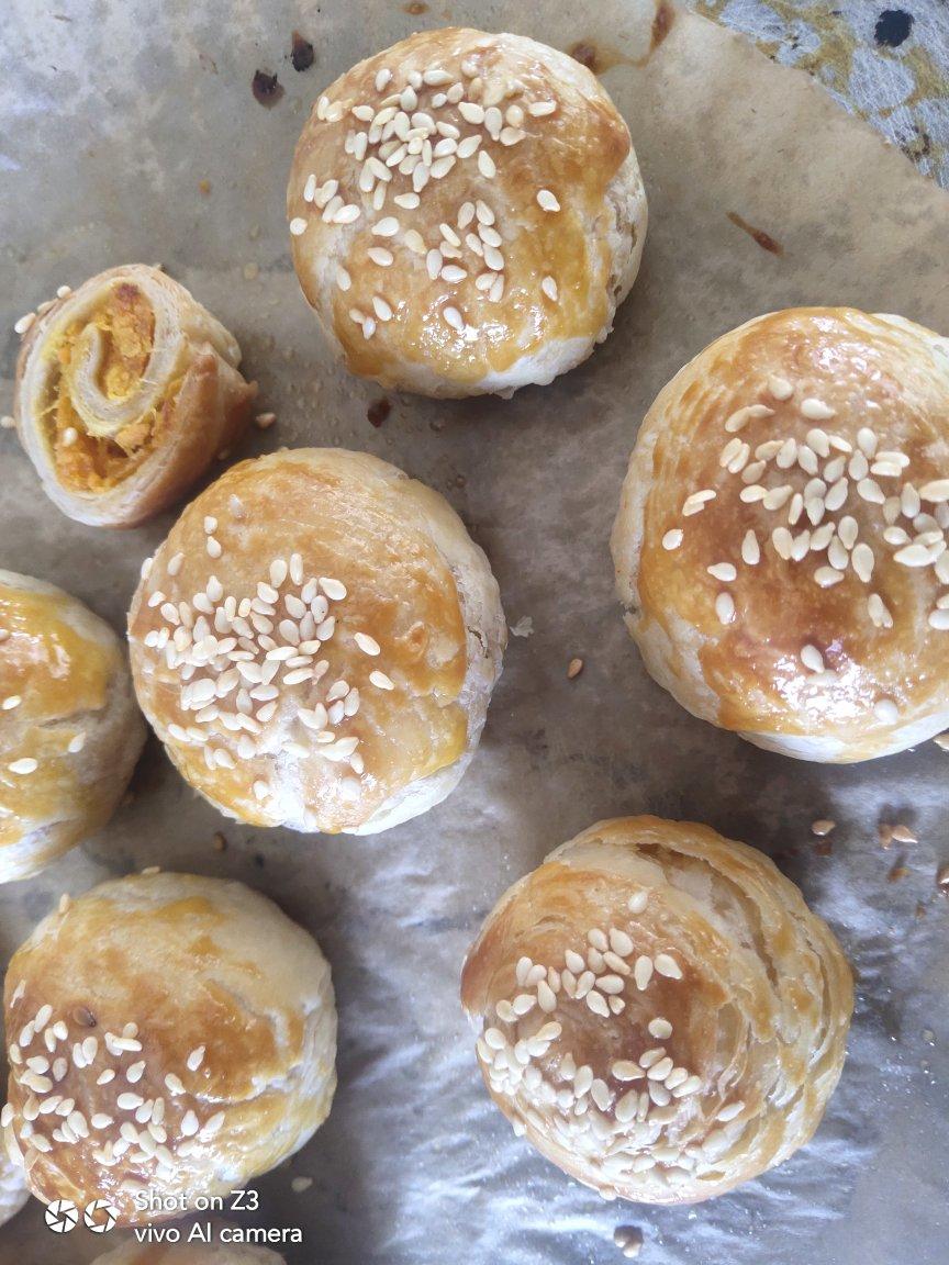 手抓饼版芝士流沙蛋黄酥‼️烫嘴酥脆软糯香浓！