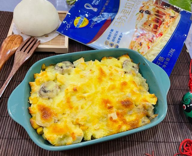 香蕉馒头披萨的做法