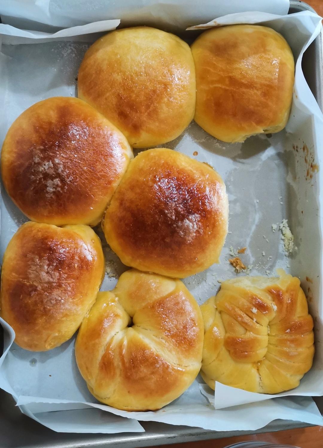 不用卖力和面的软面包