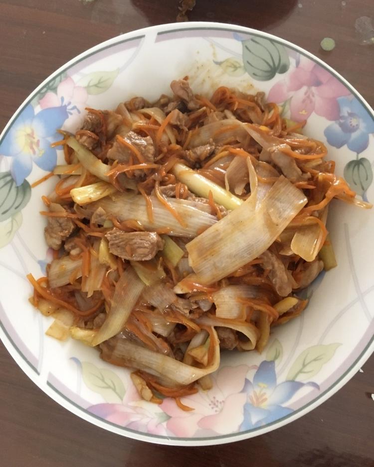 葱爆胡萝卜羊肉