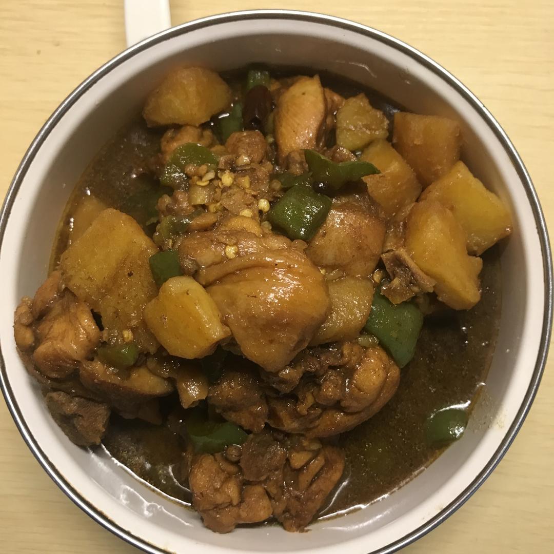 红烧鸡块炖土豆