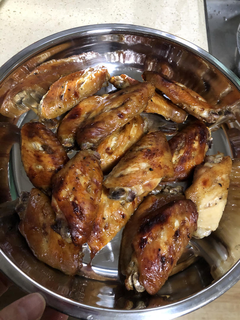 猫哥生生做的烤箱烤鸡翅—自制蜜汁鸡翅!