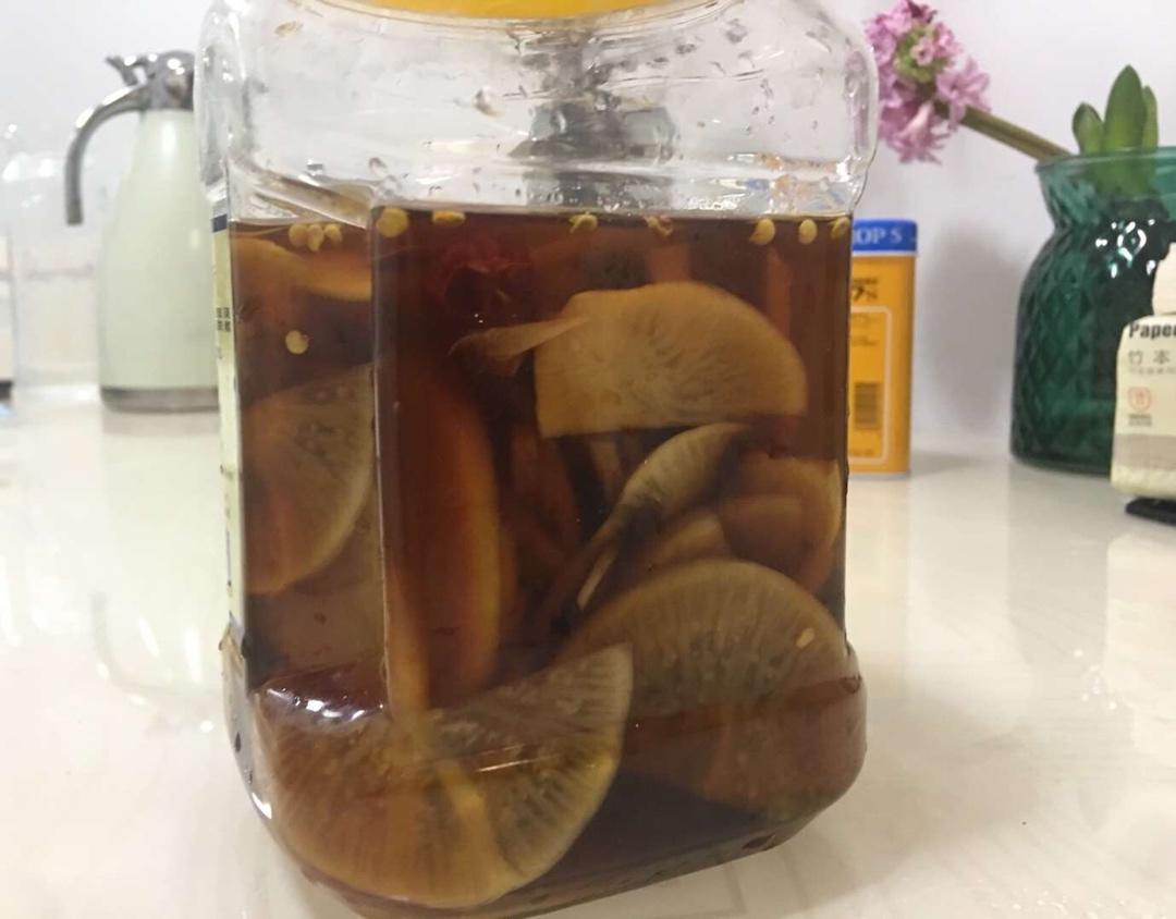 三步爽口酸酸辣辣腌萝卜片小咸菜