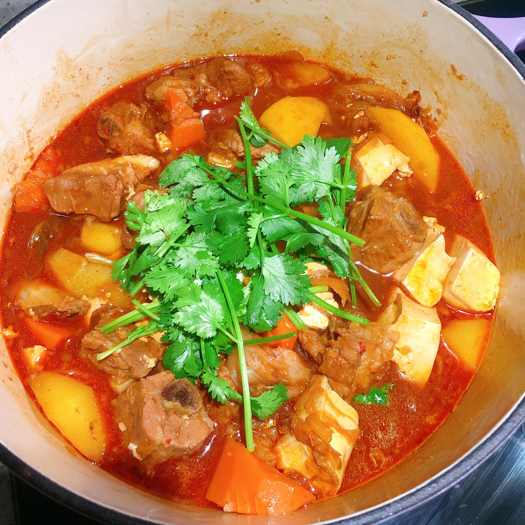 归禾器珐琅锅食谱丨泡菜排骨