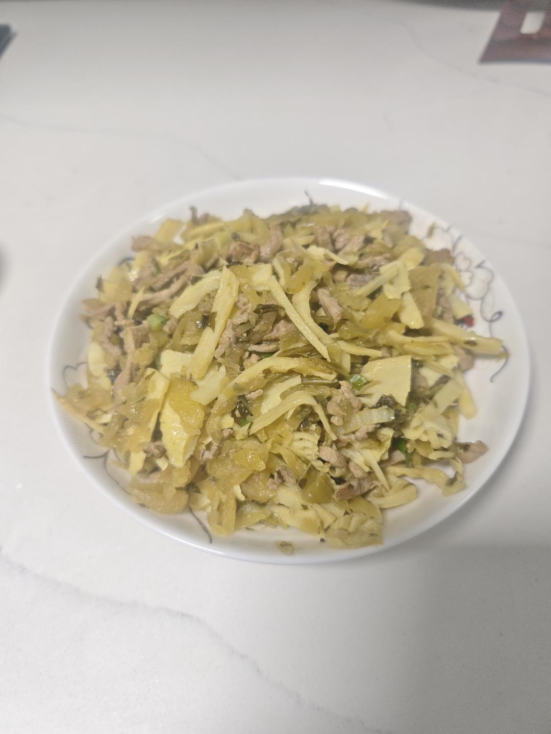 雪菜笋丝炒肉丝❗️可拌饭、搭粥、下面条