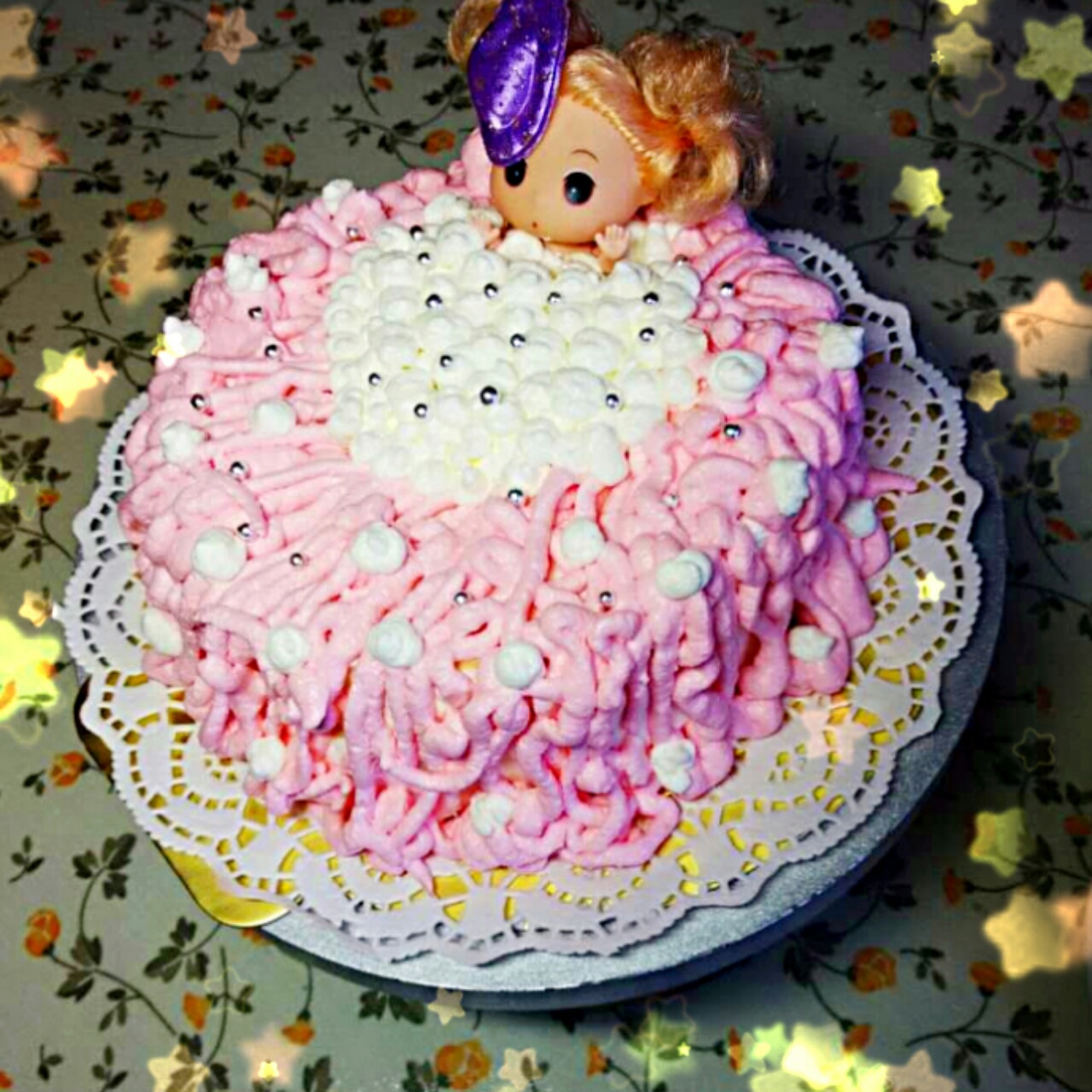 详细步骤制作泡泡浴娃娃蛋糕