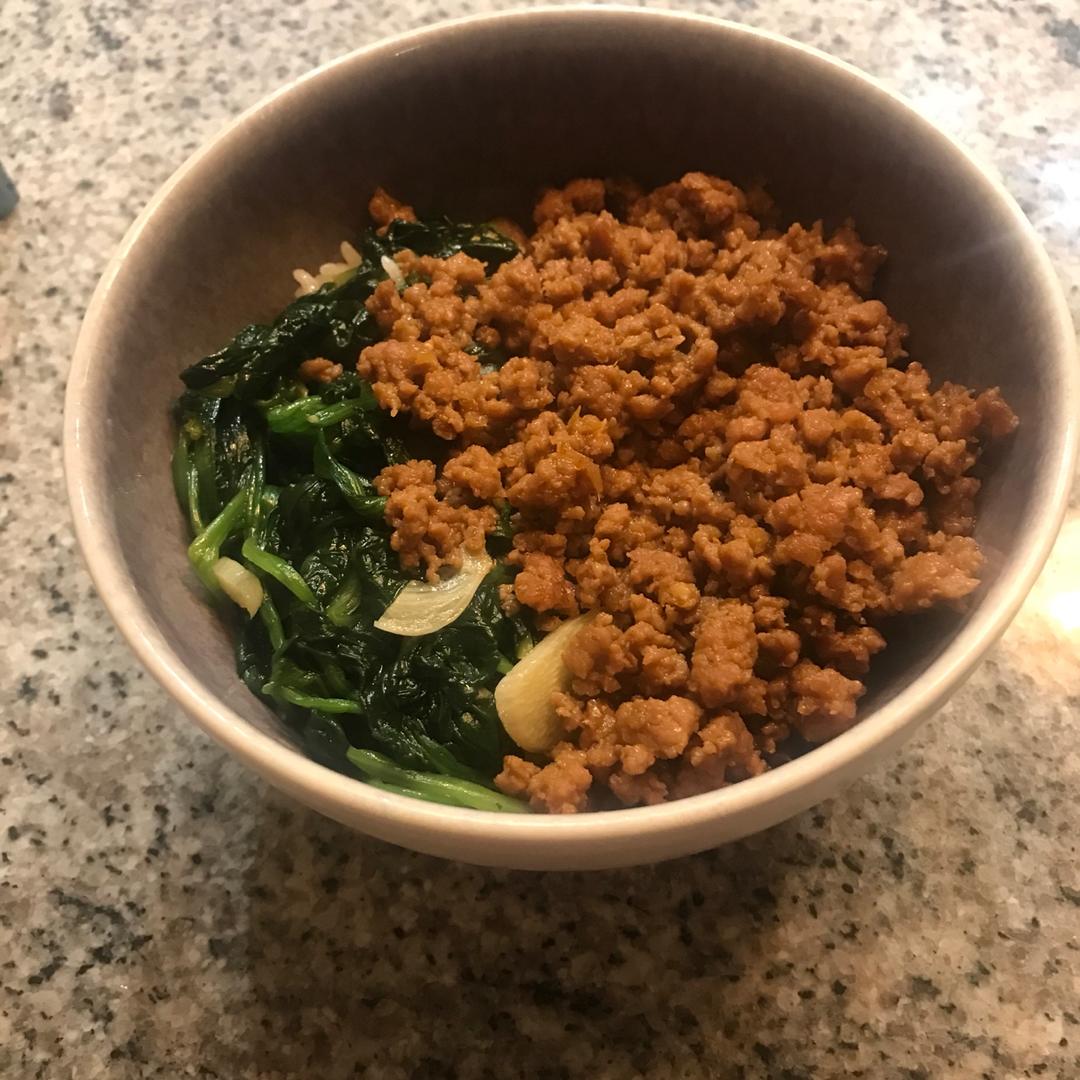 卤肉饭味的香菇肉燥--速速开饭