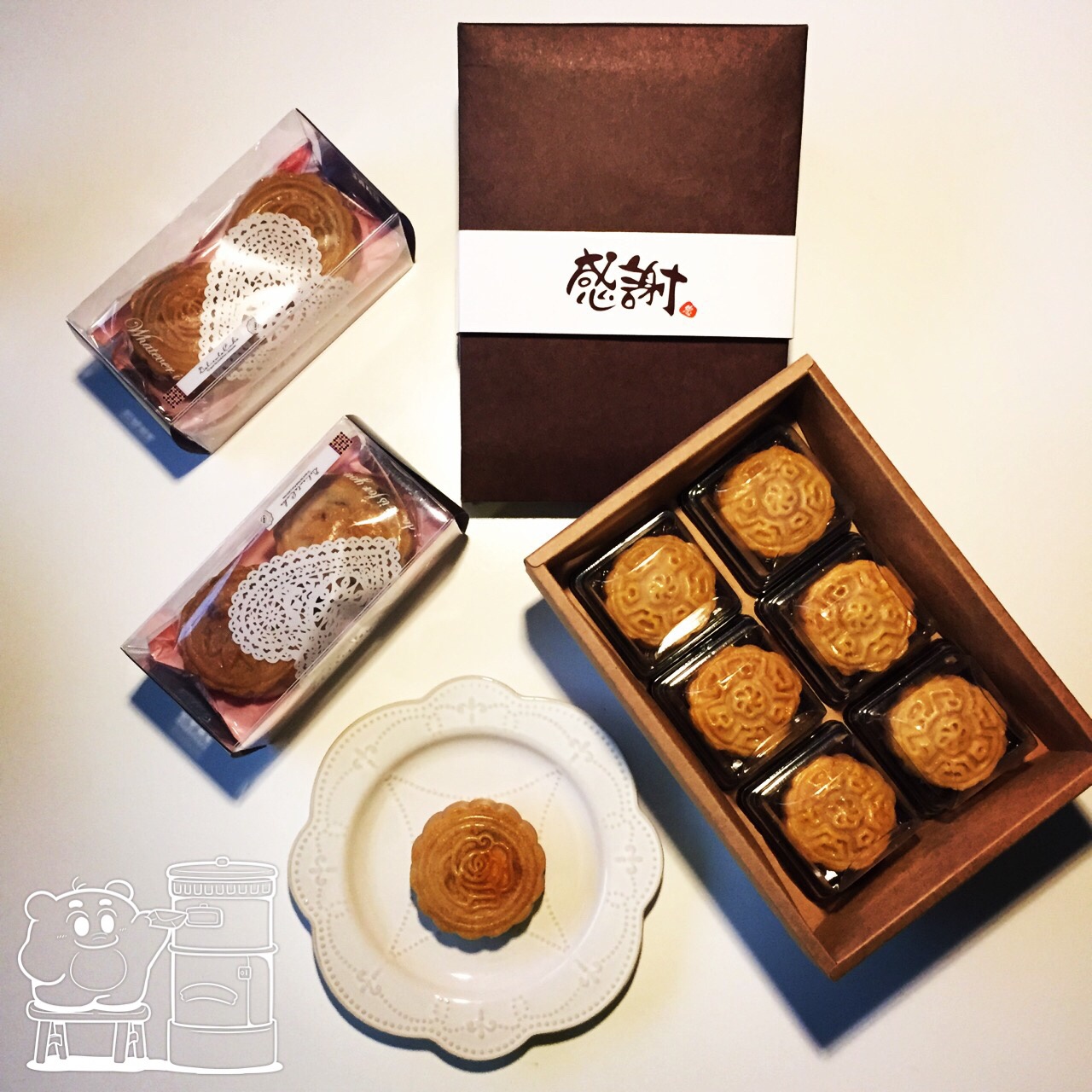 广式月饼－－蛋黄豆沙月饼