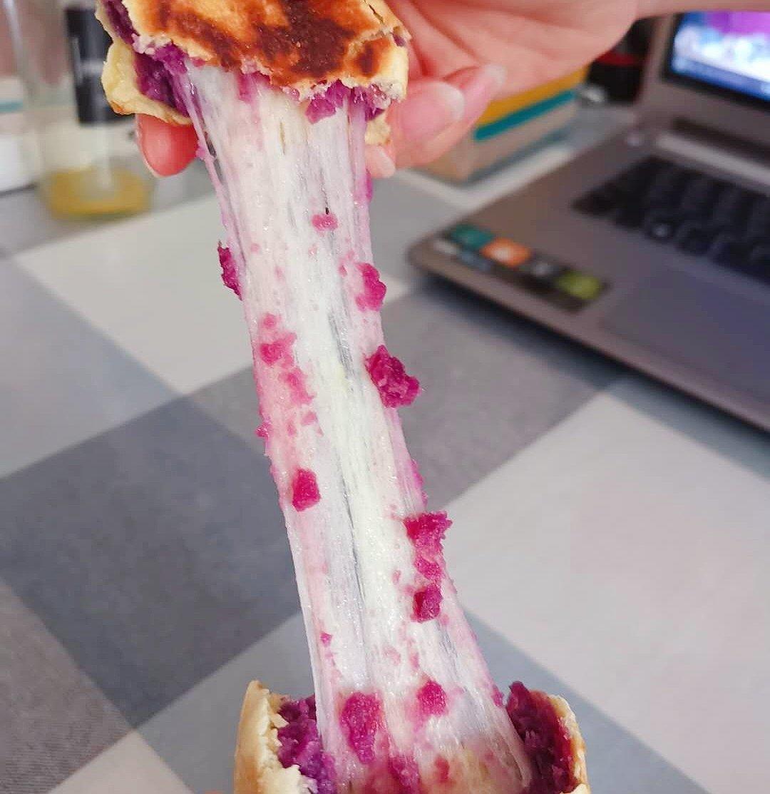 【爆浆紫薯仙豆糕】