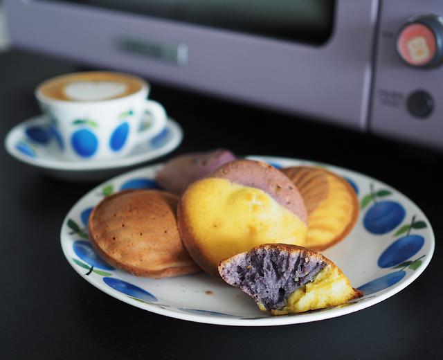 双色紫薯玛德琳（北鼎烤箱食谱）的做法