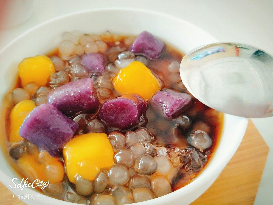 【红糖姜汤红薯芋圆】
