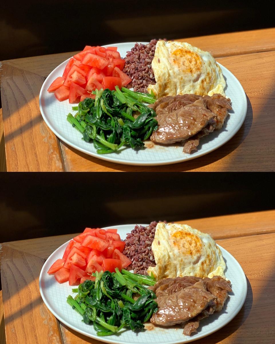 减脂糙米韩式拌饭