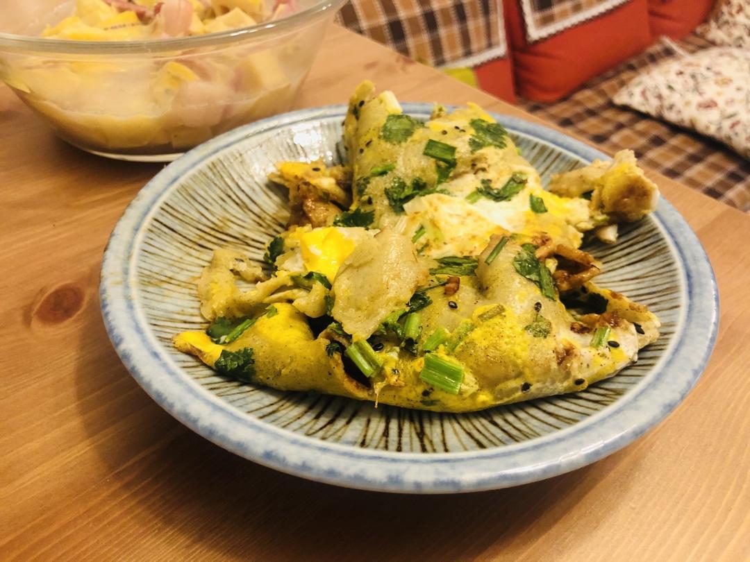 秒杀早餐摊不破皮大煎饼，步骤超详细