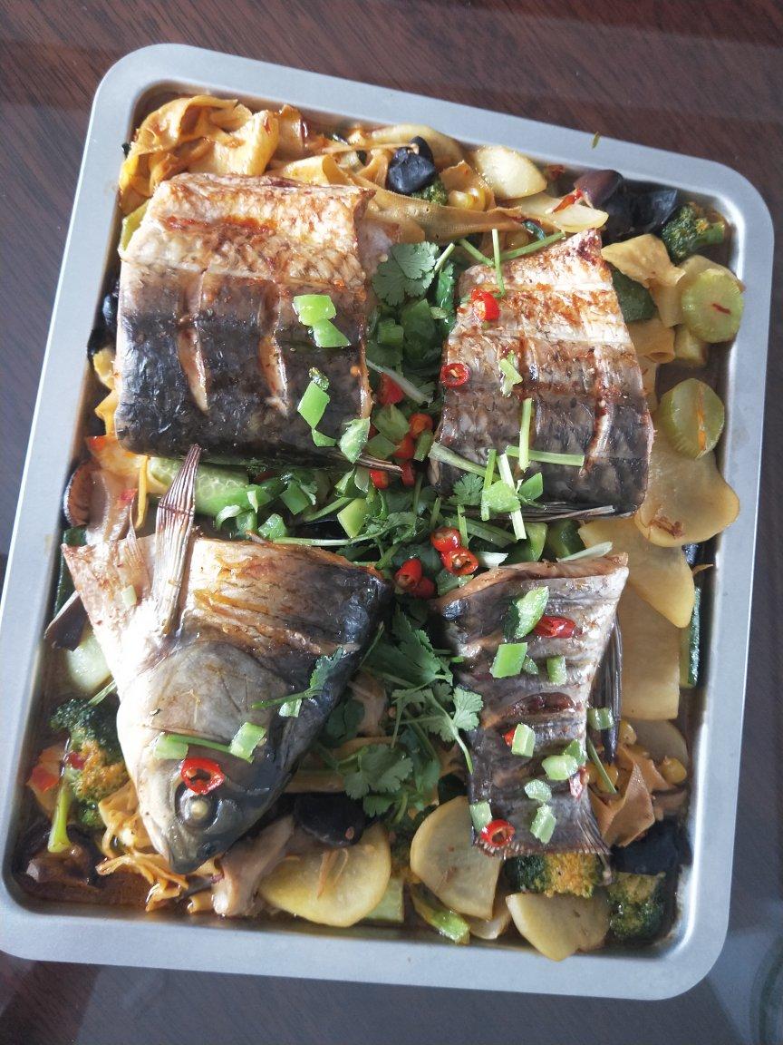 wonder1211做的烤箱版烤鱼— —能撑到你怀疑人生的烤黑鱼