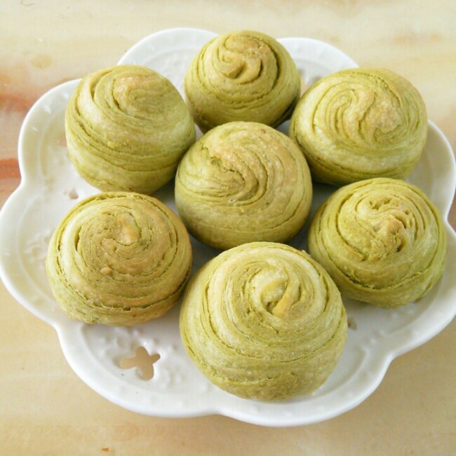 抹茶豆沙酥