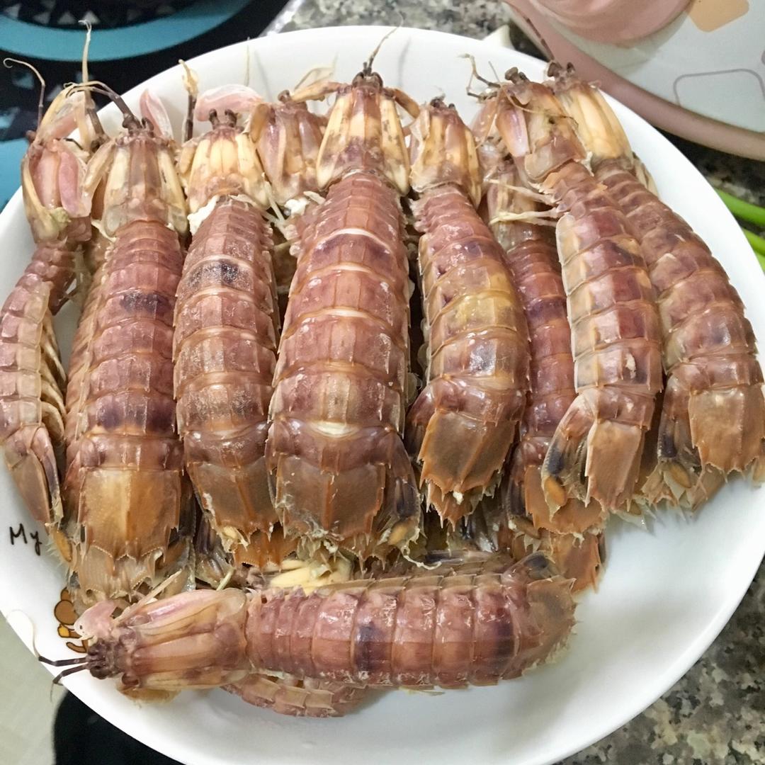 白灼皮皮虾