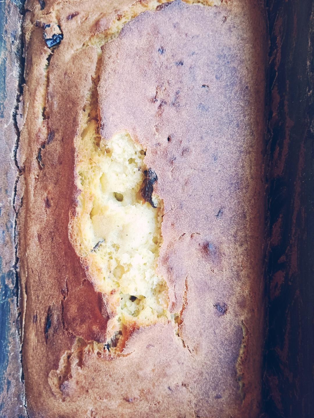 0️⃣糖0️⃣油！好吃不胖｜香蕉蓝莓玉米面蛋糕